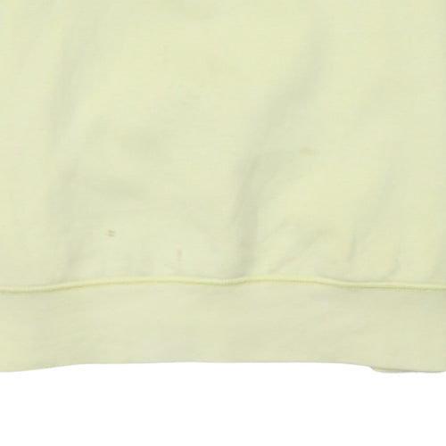 Tommy Hilfiger Men Yellow Logo Pullover Sweatshirt M