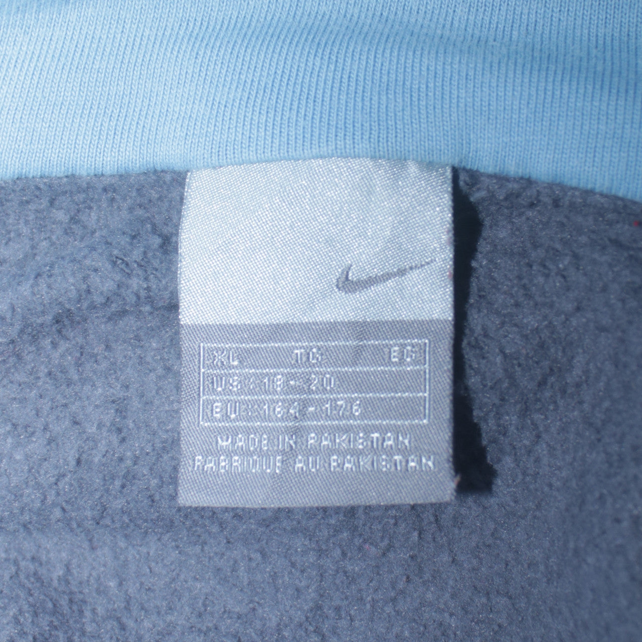 Nike Boys Blue Full Zip Hoodie XL 16 Years Faster Graphic Hooded Sweatshirt