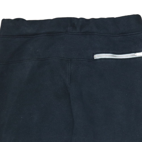 Nike Men's Black Jogger Trousers M Regular Fit Fleece Drawstring