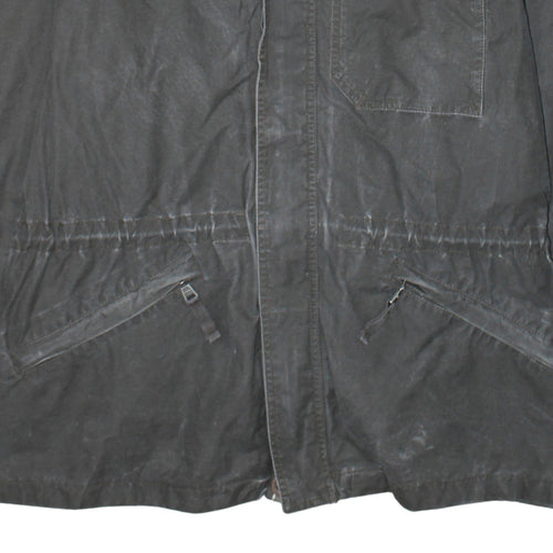 Napapijri Men's Grey Cotton Polyamide Field Jacket L