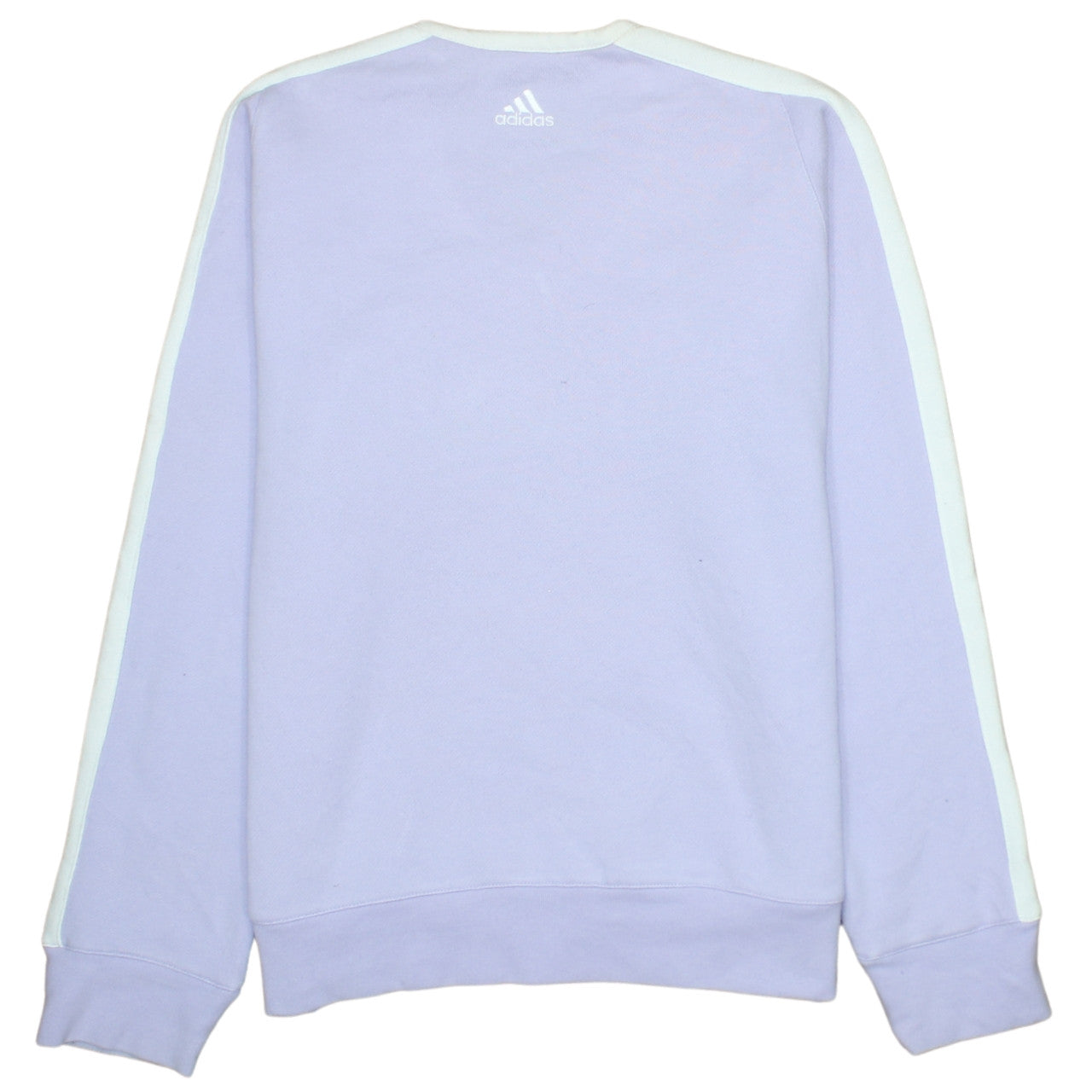 Adidas Women Purple White V-Neck Pullover Sweatshirt Size 12