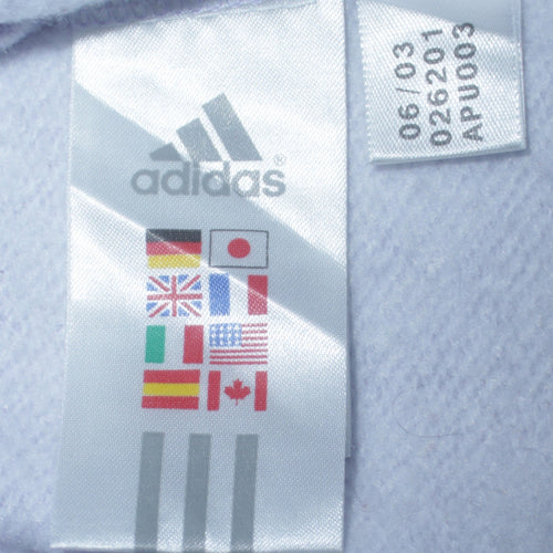 Adidas Women Purple White V-Neck Pullover Sweatshirt Size 12