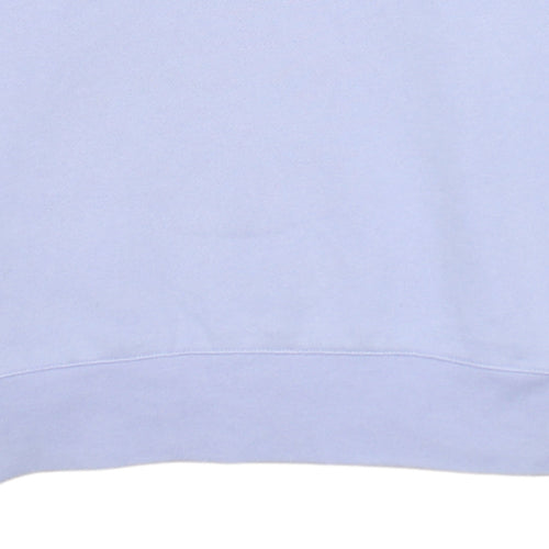 Adidas Women Purple White V-Neck Pullover Sweatshirt Size 12