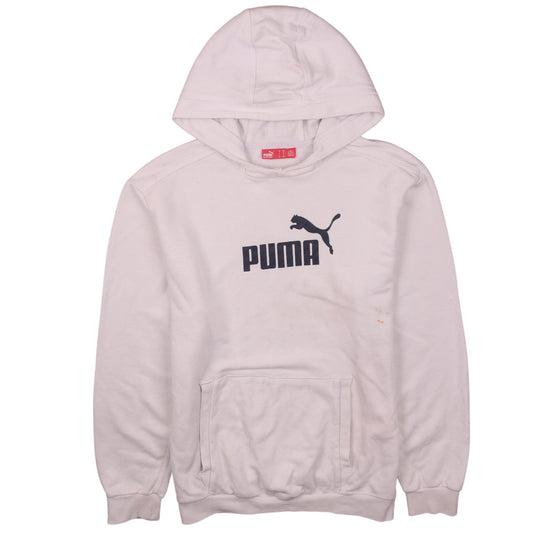 Puma Men's White 2XL Pullover Hoodie with Logo