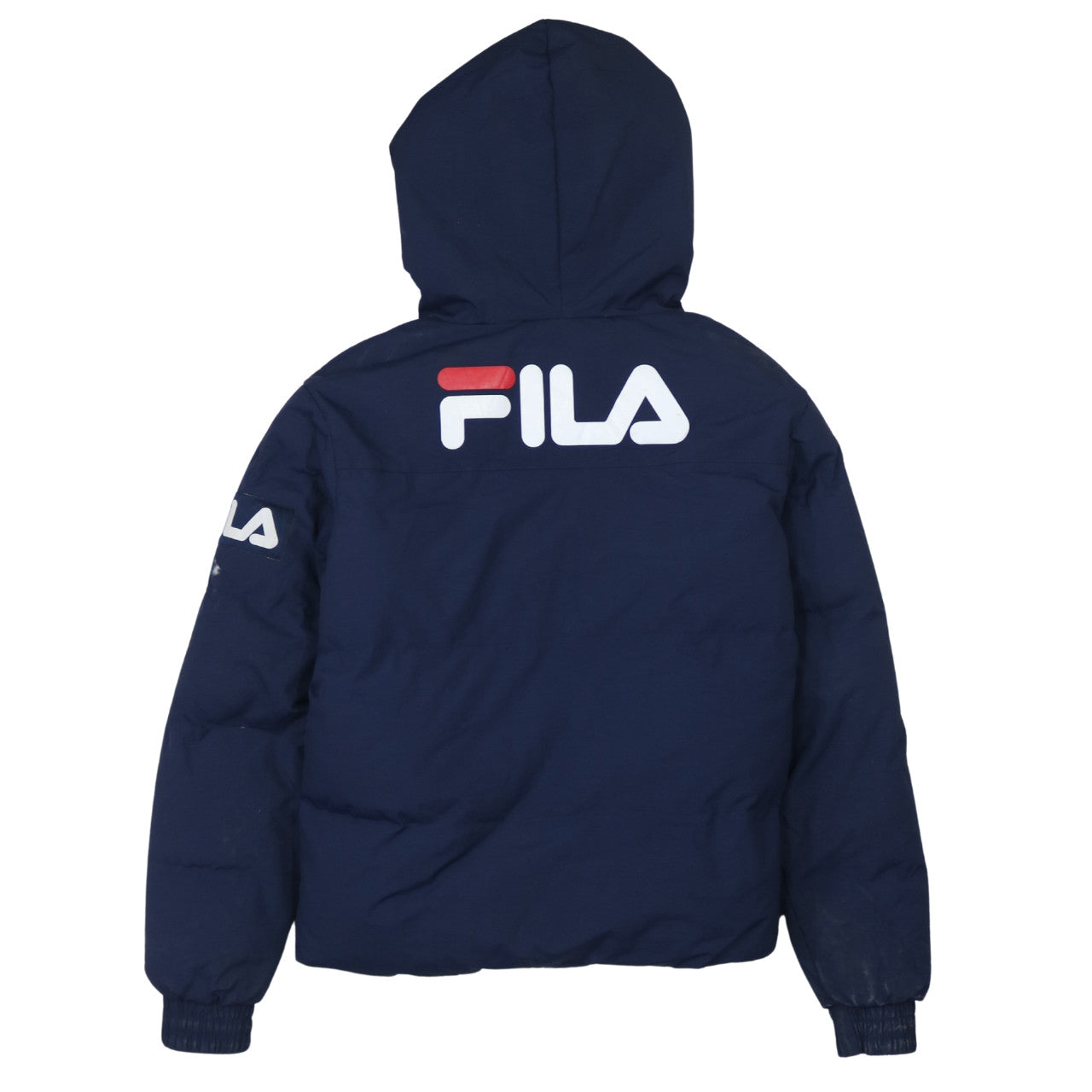 FILA Womens Blue XS Puffer Jacket Hooded Winter Coat