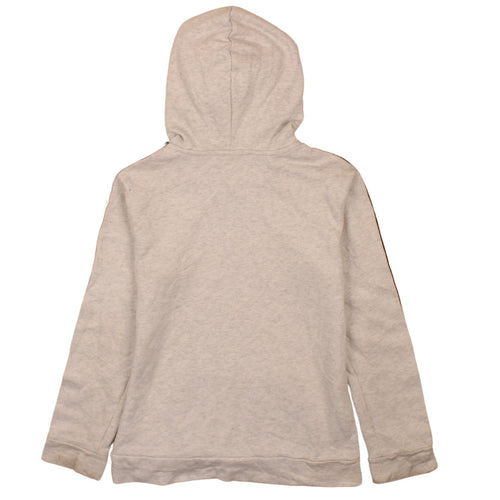 Puma Boys Beige Pullover Hoodie L 14-16 Years Logo Graphic Hooded Sweatshirt