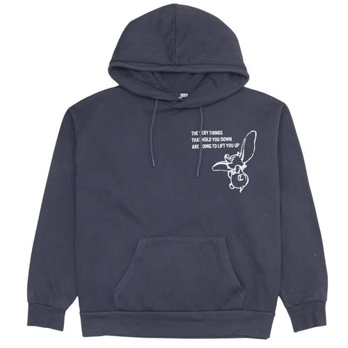 Disney Women’s Navy Dumbo Hoodie Size L 14/16 Pullover Graphic
