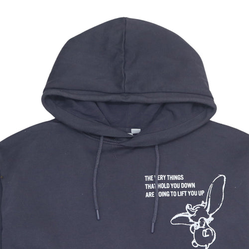 Disney Women’s Navy Dumbo Hoodie Size L 14/16 Pullover Graphic