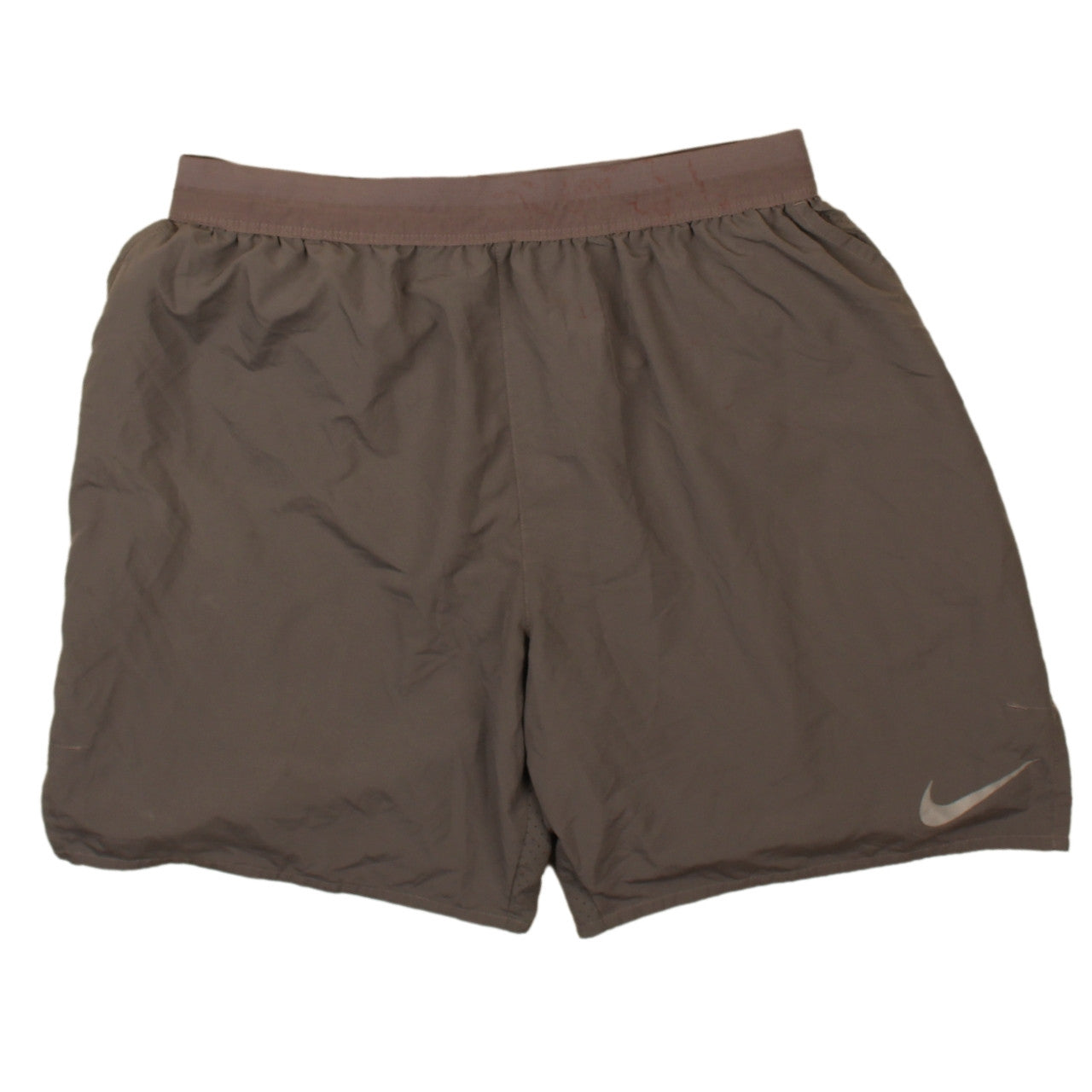 Nike Men's Brown Dri-FIT Running Athletic Shorts Medium