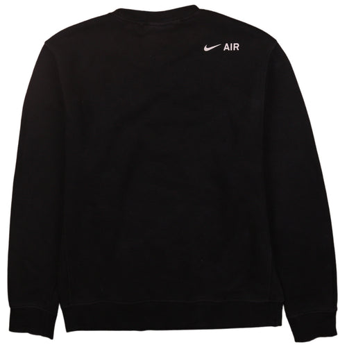 Nike Men Black Small Air Pullover Sweatshirt Crew Neck