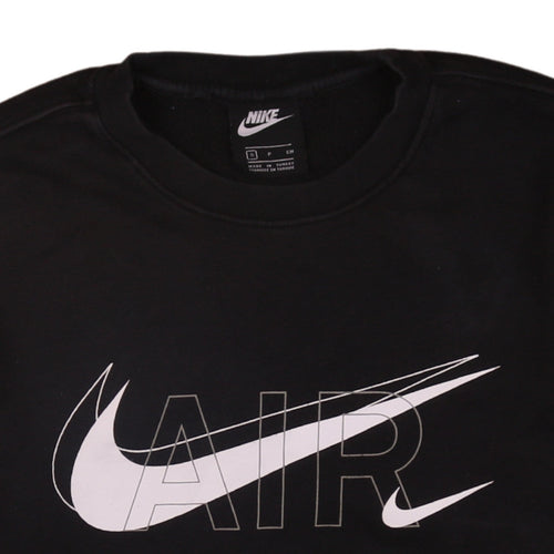 Nike Men Black Small Air Pullover Sweatshirt Crew Neck