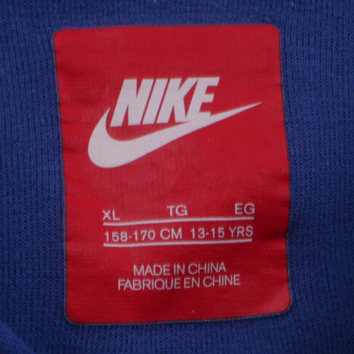 Nike Boys Blue Full Zip Hoodie XL 13-15 Years Hooded Sweatshirt