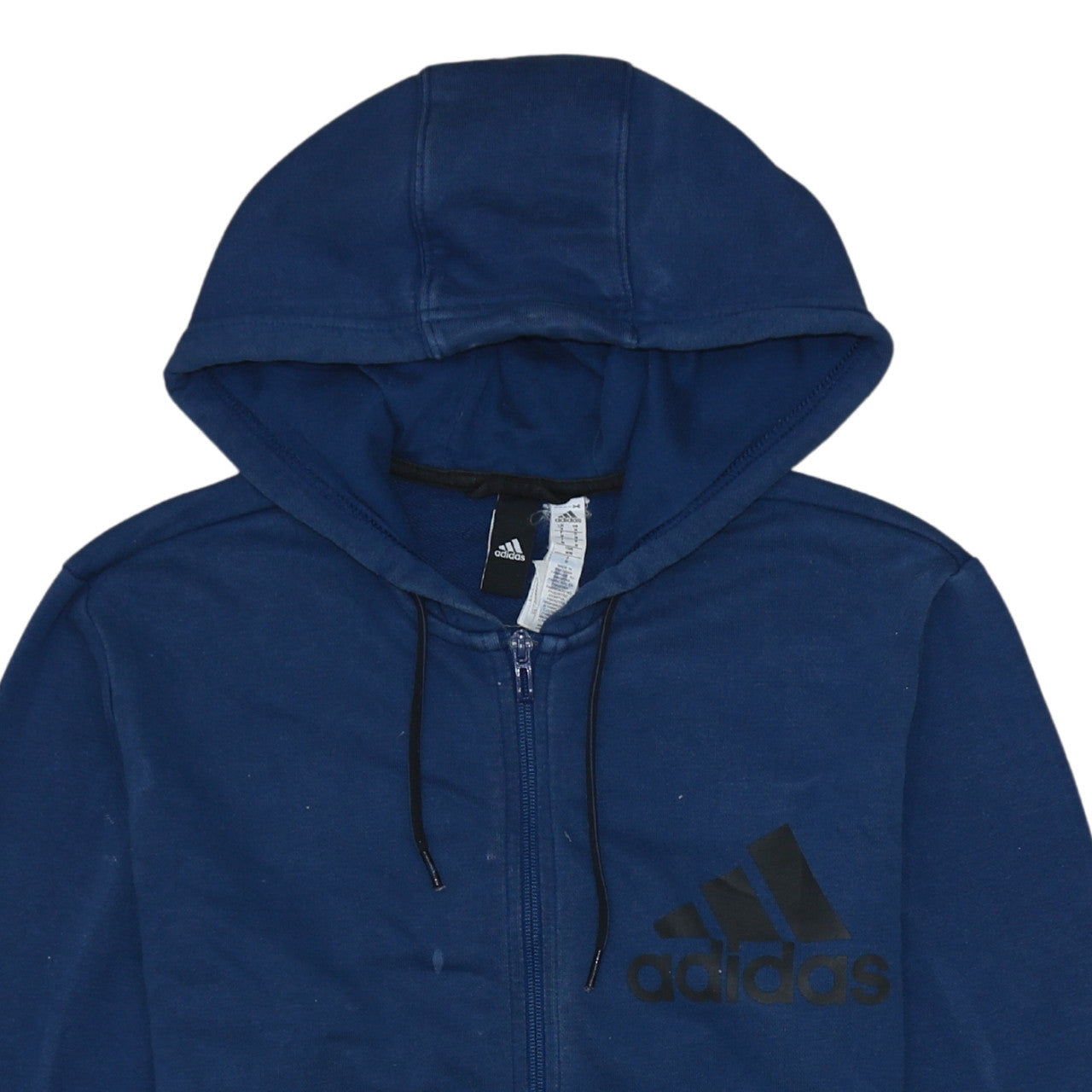 Adidas Men's Blue Full Zip Hoodie Size M Sports Fleece