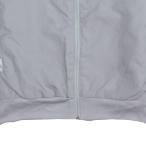 Adidas Boys Grey Full Zip Geometric Sweatshirt 11-12 Years