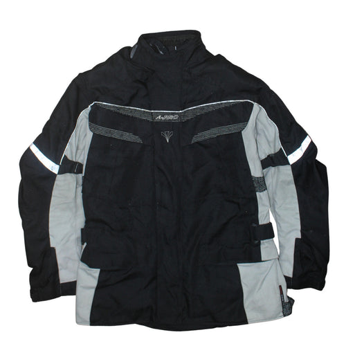 A-Pro Men's Black Motorcycle Jacket L Water Resistant Windproof