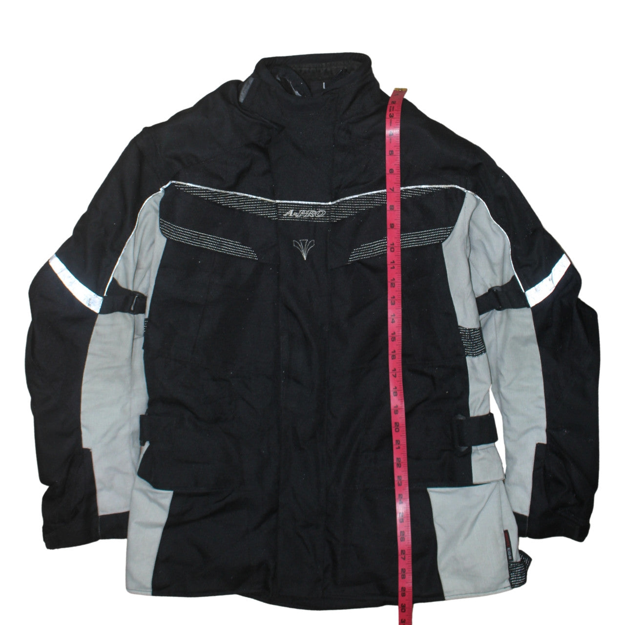 A-Pro Men's Black Motorcycle Jacket L Water Resistant Windproof