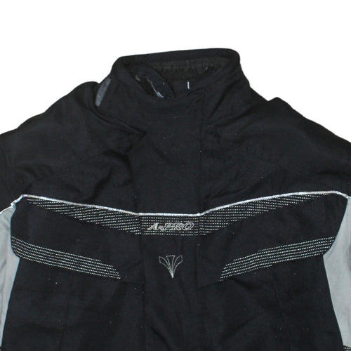 A-Pro Men's Black Motorcycle Jacket L Water Resistant Windproof