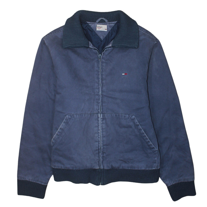Tommy Hilfiger Mens Blue Bomber Jacket M Cotton Classic Style