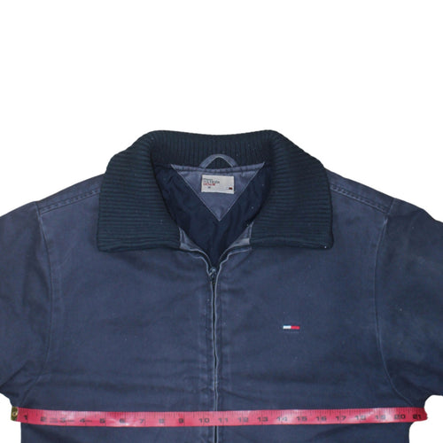 Tommy Hilfiger Mens Blue Bomber Jacket M Cotton Classic Style