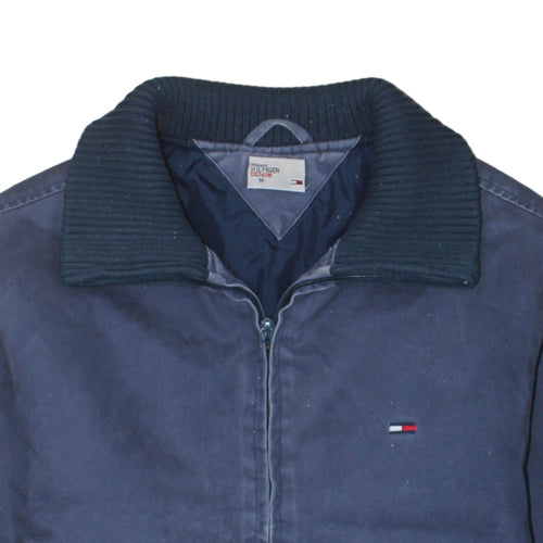Tommy Hilfiger Mens Blue Bomber Jacket M Cotton Classic Style