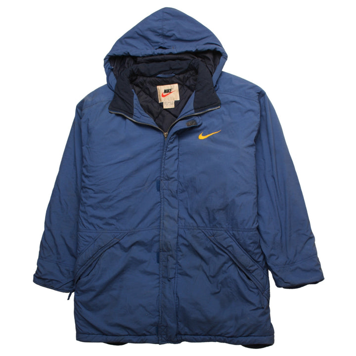 Nike Men's Blue Hooded Parka Jacket Size M Regular Fit