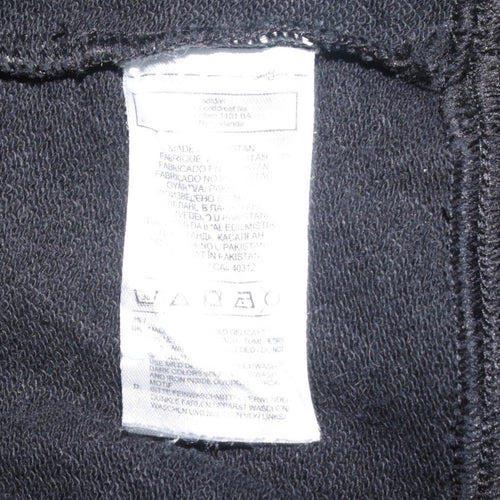 Adidas Women Black Crew Neck Cotton Sweatshirt UK 12