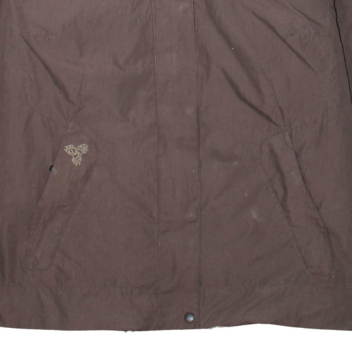 Jack Wolfskin Women Brown Hooded Parka Jacket Size 18 Waterproof