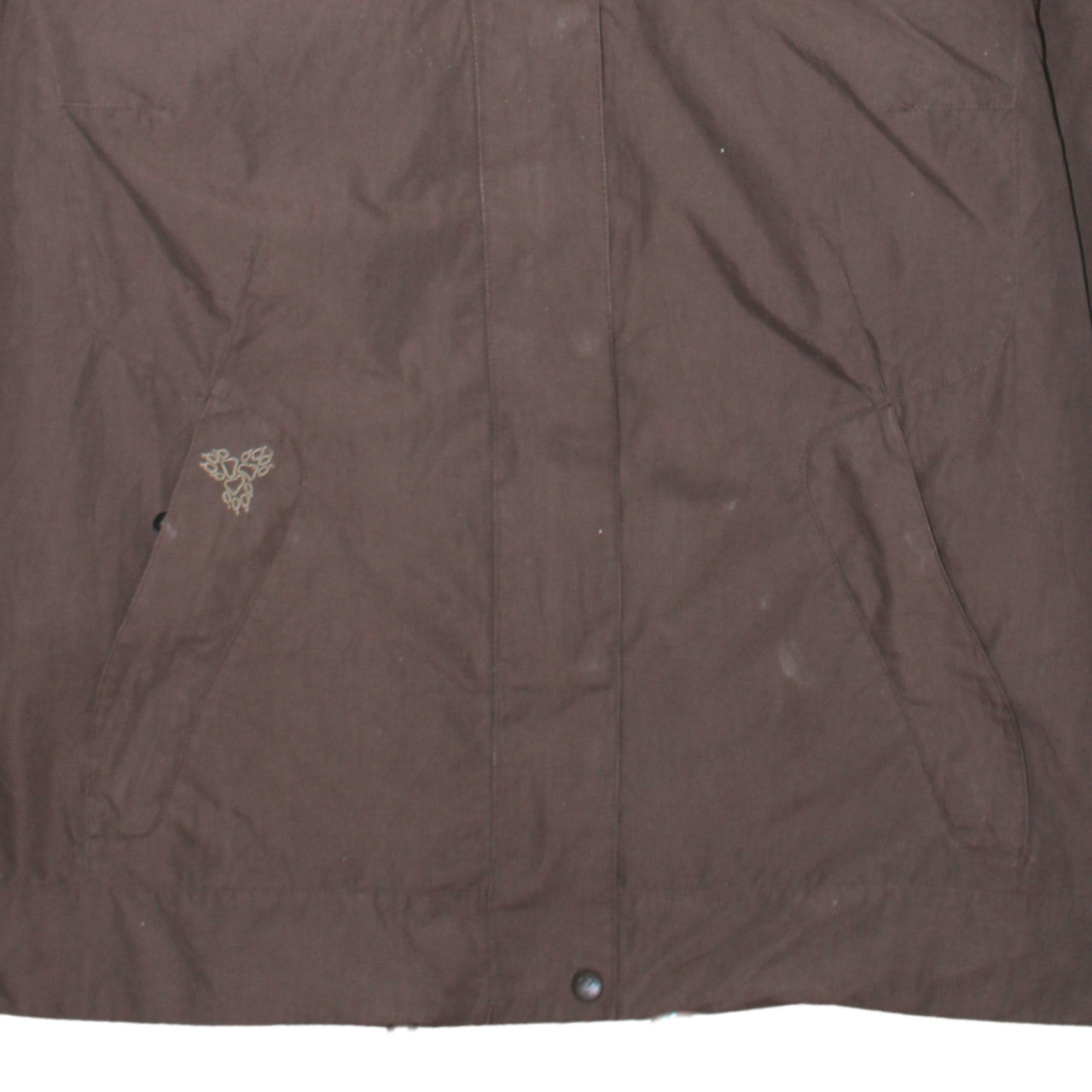 Jack Wolfskin Women Brown Hooded Parka Jacket Size 18 Waterproof
