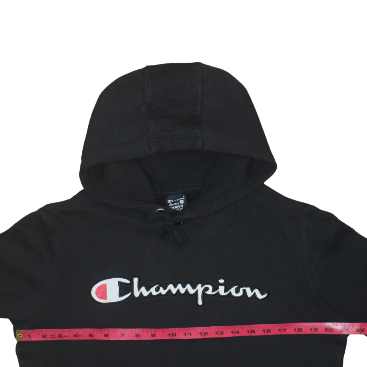 Champion Men's Black Medium Pullover Hoodie Sweatshirt