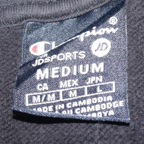 Champion Men's Black Medium Pullover Hoodie Sweatshirt