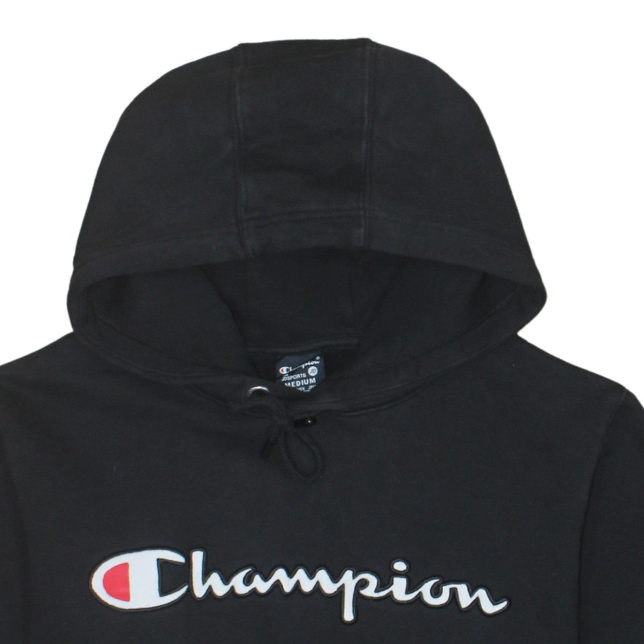 Champion Men's Black Medium Pullover Hoodie Sweatshirt
