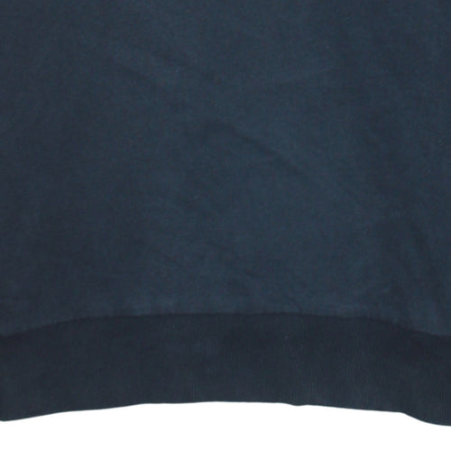 Hugo Boss Mens Blue Crew Neck Embroidered Logo Sweatshirt Size M