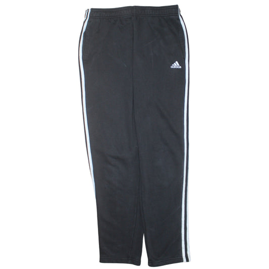 Adidas Men's Black L Jogger Sweatpants with Stripes