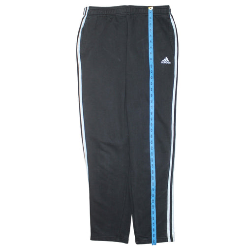 Adidas Men's Black L Jogger Sweatpants with Stripes