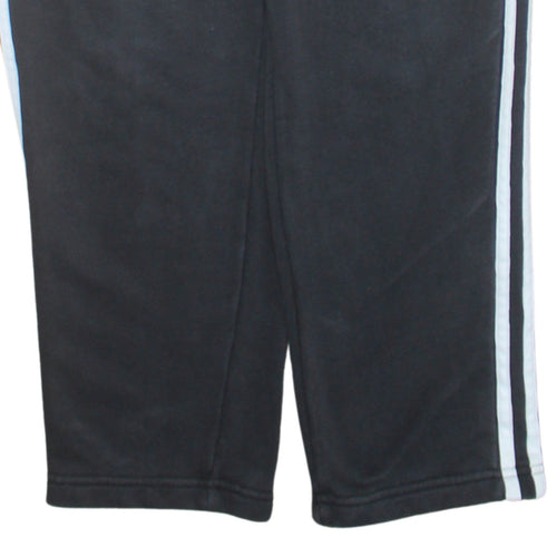 Adidas Men's Black L Jogger Sweatpants with Stripes