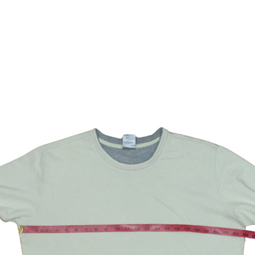 Nike Women Beige Crew Neck Long Sleeve Pullover Sweatshirt L