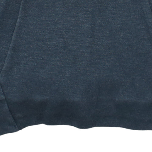 Nike Men's Blue Pullover Hoodie Small Logo Graphic Regular Fit