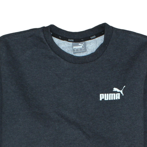 Puma Men’s Black Crew Neck Fleece Sweatshirt Size S