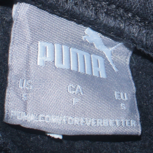 Puma Men's Black Sweatpants Small Regular Fit Casual Tapered Trousers