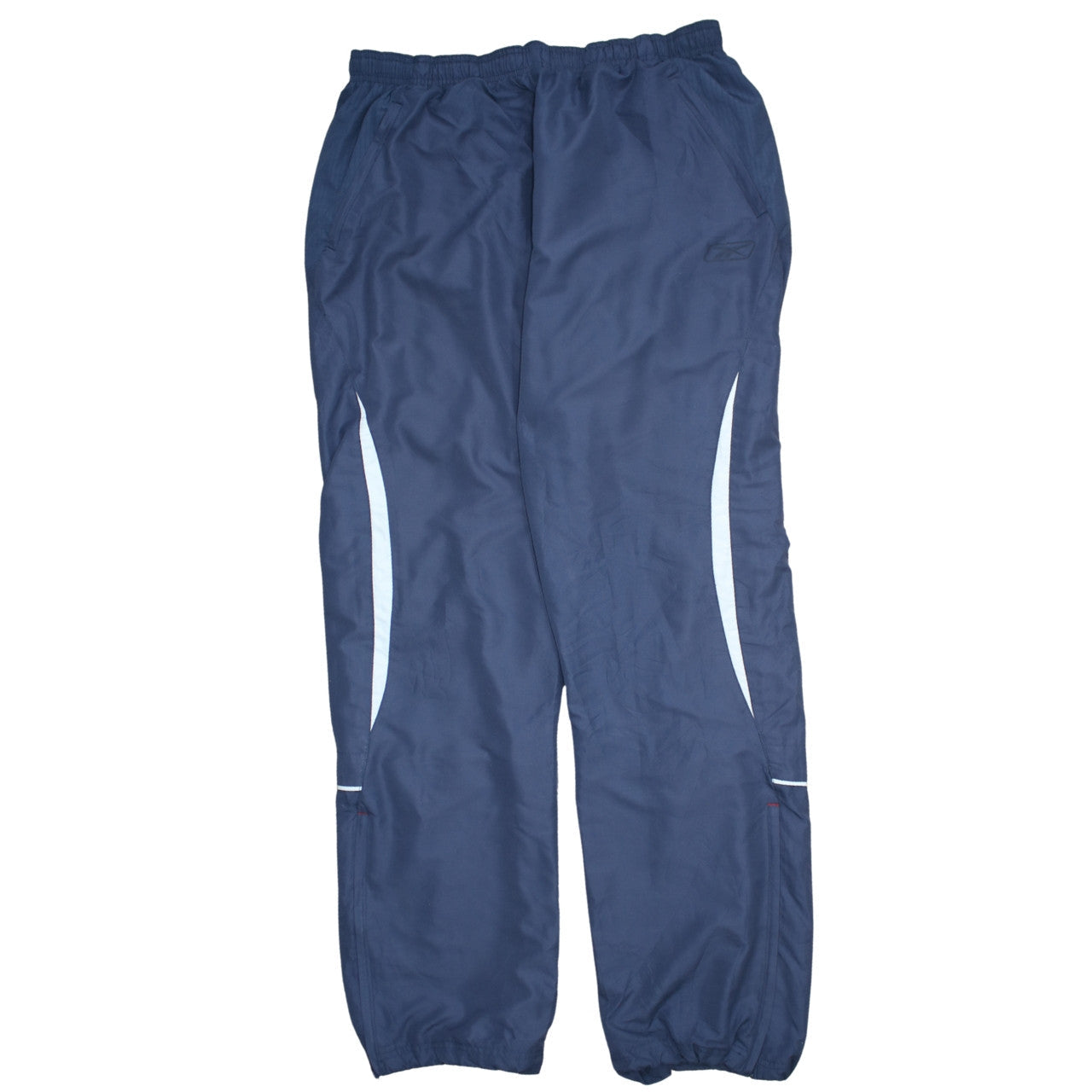 Reebok Men's Blue Jogger Trousers 2XS Elastic Waist Reflective Sports Pants