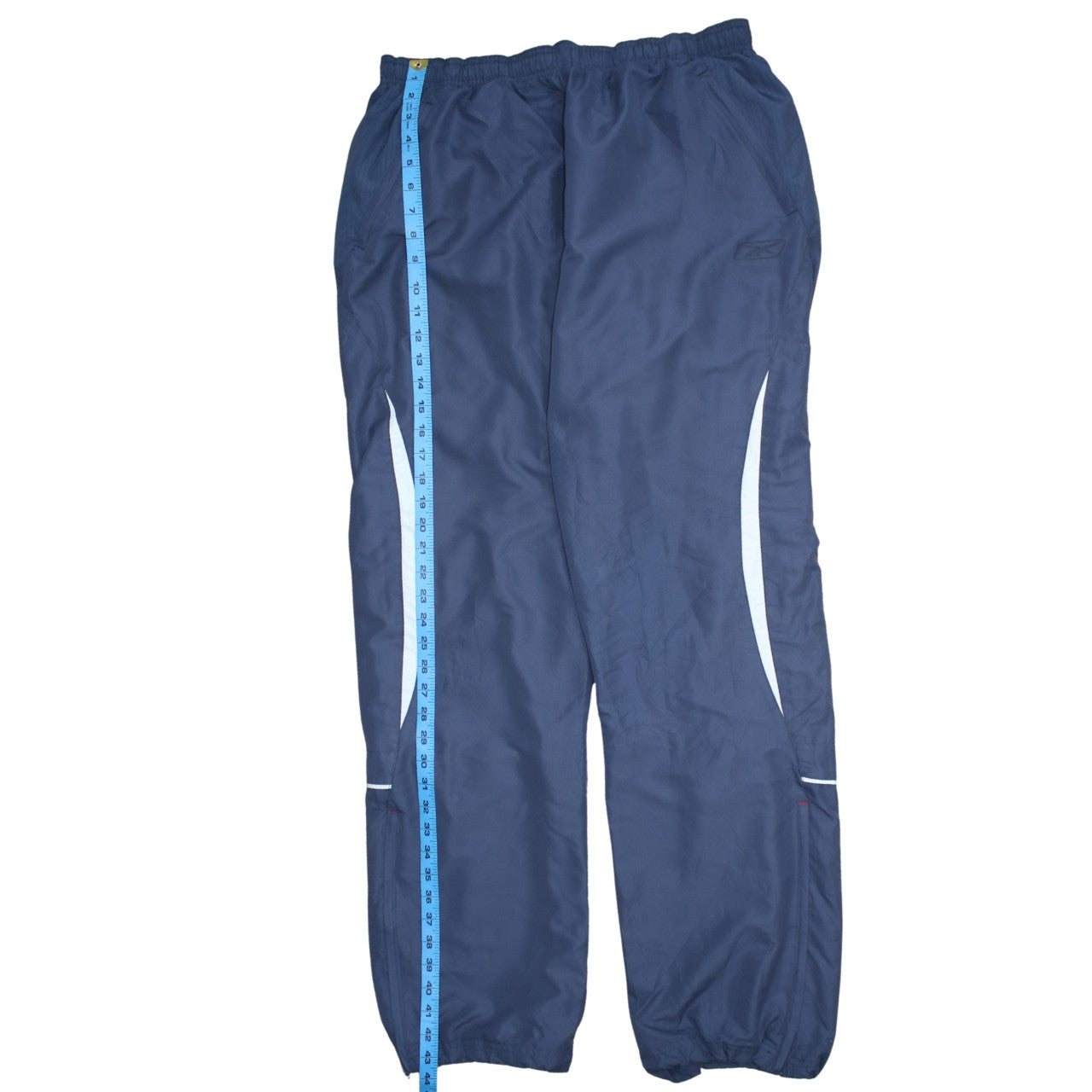 Reebok Men's Blue Jogger Trousers 2XS Elastic Waist Reflective Sports Pants