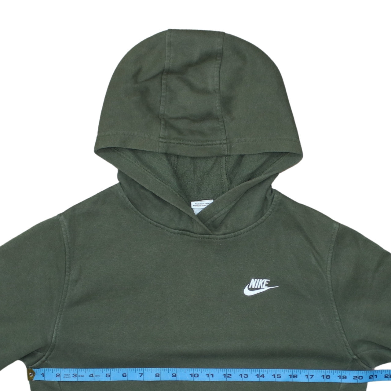 Nike Boys Green Pullover Hoodie XL 158-170cm Cotton Blend Sweatshirt