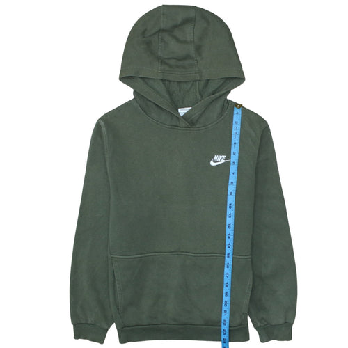 Nike Boys Green Pullover Hoodie XL 158-170cm Cotton Blend Sweatshirt