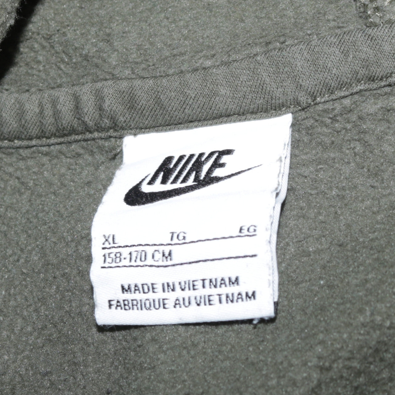 Nike Boys Green Pullover Hoodie XL 158-170cm Cotton Blend Sweatshirt