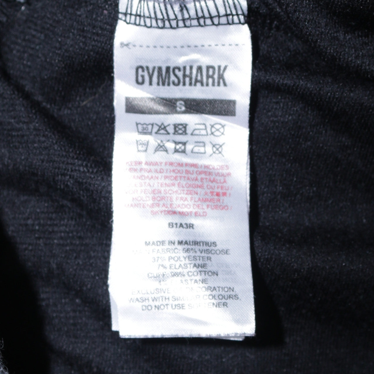 Gymshark Men's Black Slim Fit Jogger Sweatpants Size S