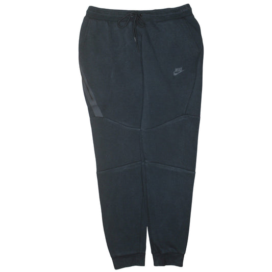 Nike Men's Black Fleece Jogger Trousers L Regular Fit