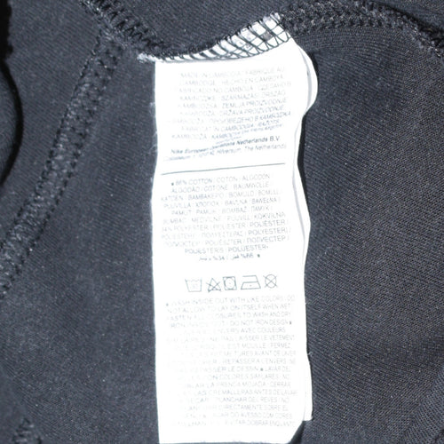 Nike Men's Black Fleece Jogger Trousers L Regular Fit