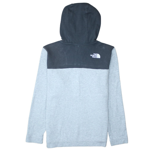 The North Face Boys Grey Colourblock Half Zip Hoodie XL