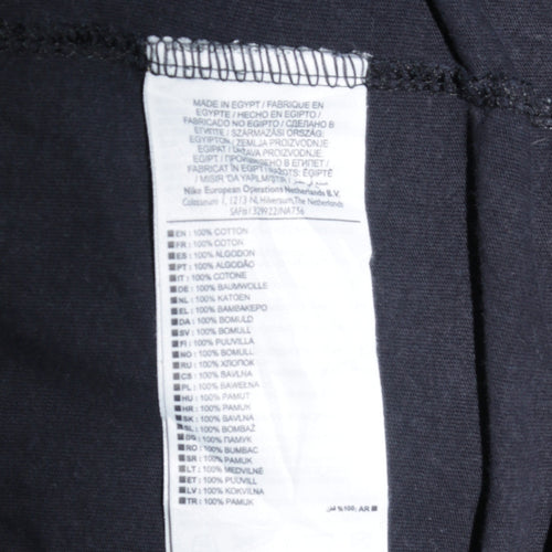 Nike Men's Black L Athletic Fit Crew Neck Sports T-Shirt