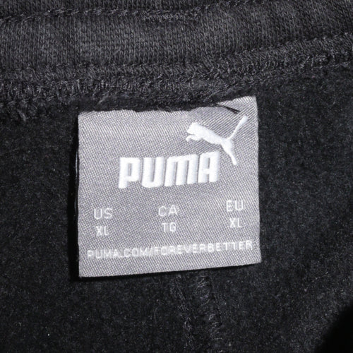 Puma Men’s Black XL Sweat Shorts with Drawstring and Pockets